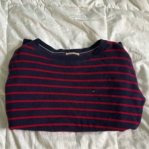Tommy Hilfiger Striped Sweatshirt Size XS Red and Blue